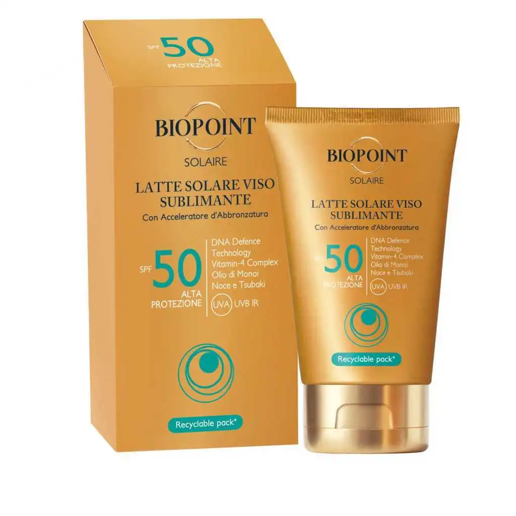 BIOPOINT SOLAIRE LATTE SOLARE VISO SUBLIMATORE SPF50 50ML
