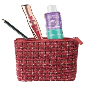 DEBORAH 03 Pochette foderata COLORE ROSSO 24ORE INSTANT MAX VOL MELOGRANO matita occhi 24ore n.251 mini struccante bifasico dermolab