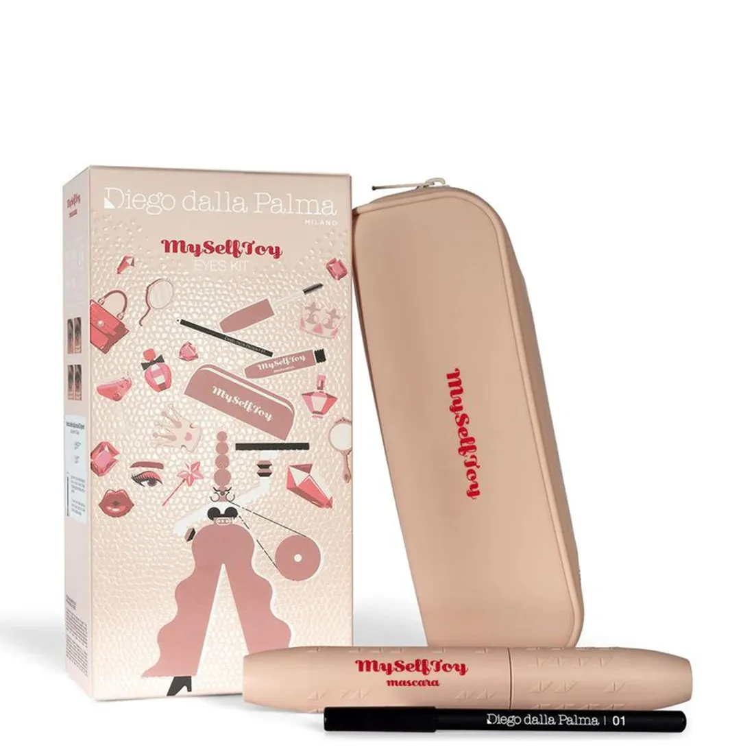 DIEGO DALLA PALMA EYES KIT MASCARA MY SELF TOY NERO MATITA OCCHI NERA 01